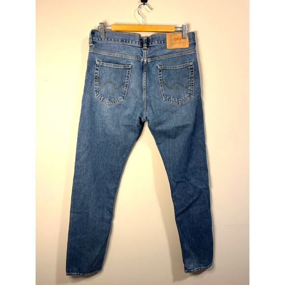 EDWIN ED-80 Made in Japan Slim Tapered Jeans SZ 31x32 Medium Blue Faded - Picture 2 of 9